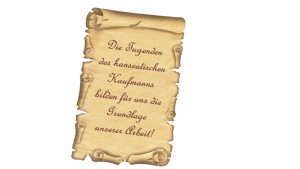 Wilhelm Bartels Spedition Slogan altdeutsch